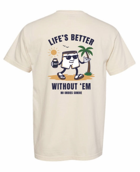 No Undies Sundie Classic Tee - Ivory