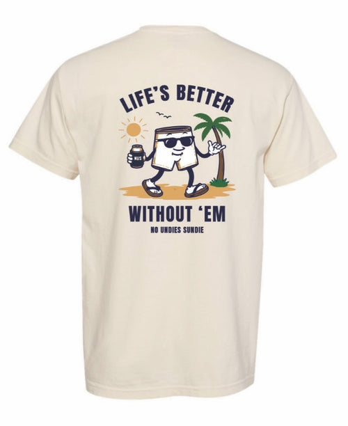 No Undies Sundie Classic Tee - Ivory